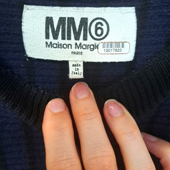 MM6 Maison Margiela navy striped sweater XS - Picture 8 of 10